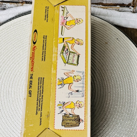Osrow Steamstress 1973 Vintage SB15 Fabric Steam Iron Original‎ Box/Instructions - Picture 7 of 12
